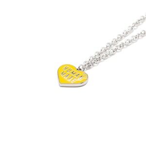 HUMAN MADE YELLOW HEART CHAIN NECKLACE 2025 ICONIC LOGO ✅❤️ BRAND NEW SHIPS ASAP